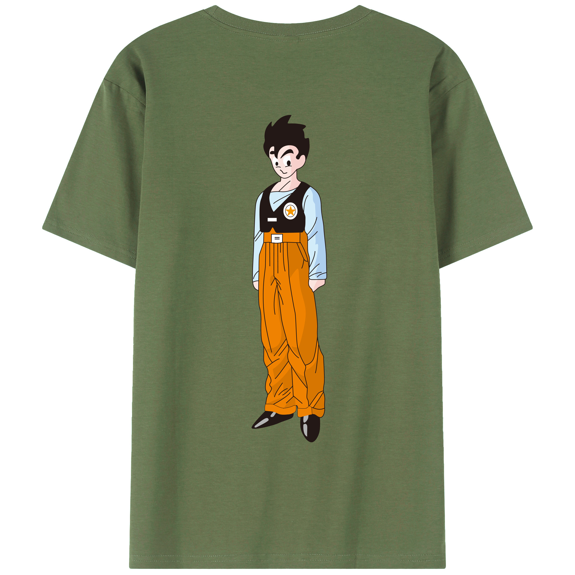 （画像用） ドラゴンボール DRAGON BALL 綿100％ メンズ半袖Tシャツ（バックプリント） 通気性